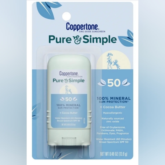 Coppertone Pure and Simple Sunscreen Stick, SPF 50 - Picture 4 of 6
